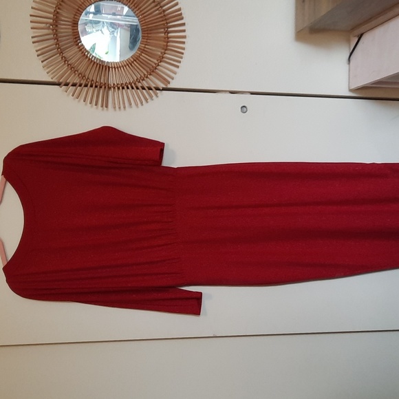 #100 Midi Bodycon Stretch Sparkle Dress - Picture 1 of 6